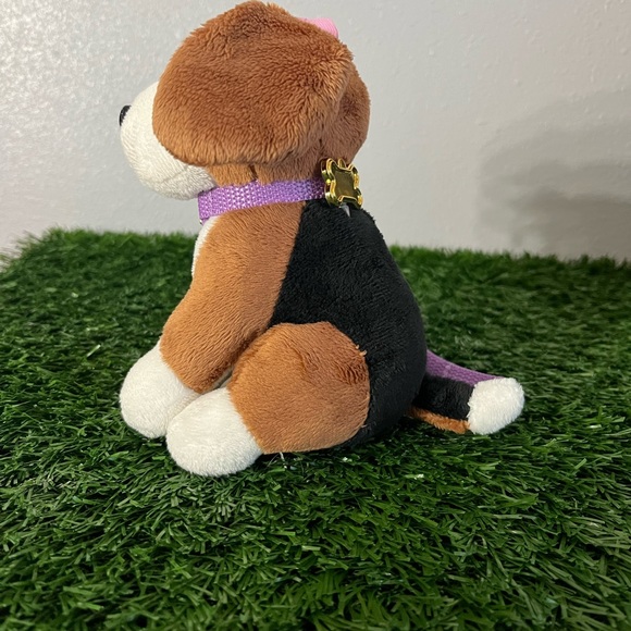 Charming Plush Dog with Purple Accessories - Picture 4 of 6